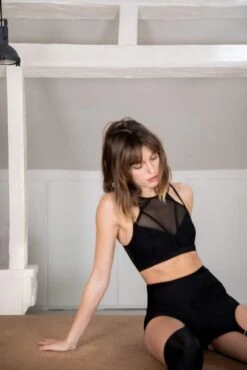 Vortex Top - Black -Outdoor Apparel chantay polewear tops vortex top black 28724681867398