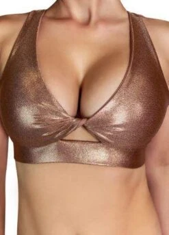 Essential Twist Sports Bra - Rose Gold 8 Essential Twist Sports Bra - Rose Gold -Outdoor Apparel cleo the hurricane tops essential twist sports bra rose gold 28740309876870