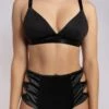 Aphrodite Triangle Bra - Black