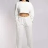 Oversized Cropped Jumper - Ecru