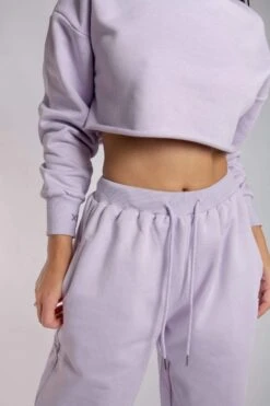 Oversized Cropped Jumper - Lilac -Outdoor Apparel creatures of xix tops oversized cropped jumper lilac 17245238853766