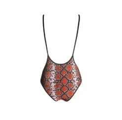 Snake Print High Waisted Slings Bottom -Outdoor Apparel hamade activewear shorts snake print high waisted slings bottom 28734250811526