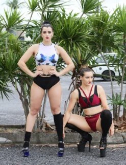 Liquid Top - Black Ice -Outdoor Apparel indi polewear tops liquid top black ice 2272558317613