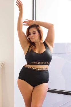 Dahlia Top With Leopard Print