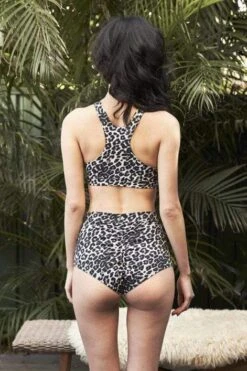 Mali Top - Grey Leopard -Outdoor Apparel luna pole wear tops mali top grey leopard 13634364080262