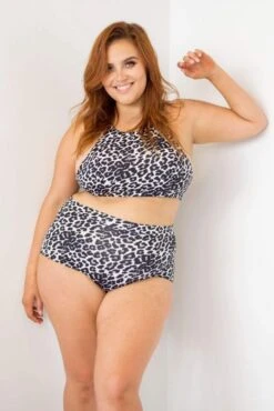 Mali Top - Grey Leopard -Outdoor Apparel luna pole wear tops mali top grey leopard 14175180161158