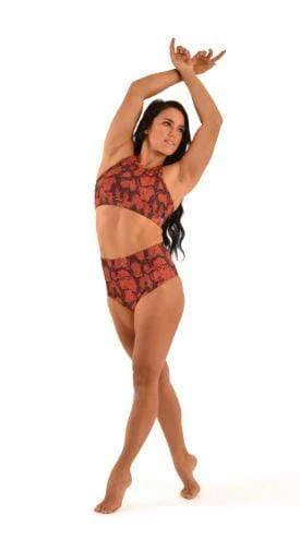 Lifestyle Sports Bra Burnt Orange Snake Print 4 Lifestyle Sports Bra Burnt Orange Snake Print - Image 4